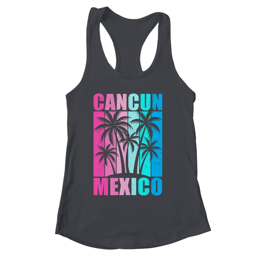 Retro Tropical Sunset Cancun Beach Mexico Summer Vibes Shirt & Tank Top | siriusteestore