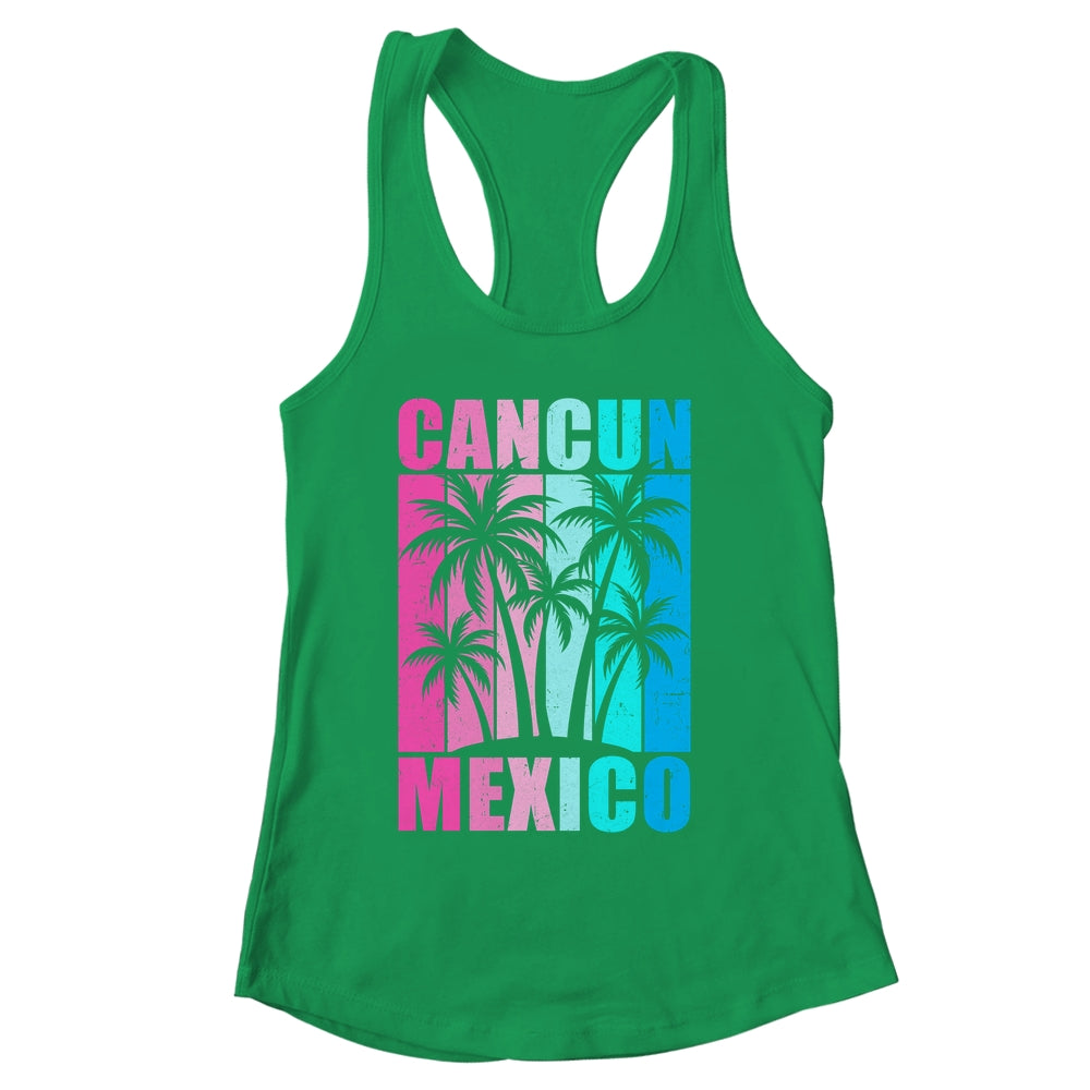 Retro Tropical Sunset Cancun Beach Mexico Summer Vibes Shirt & Tank Top | siriusteestore