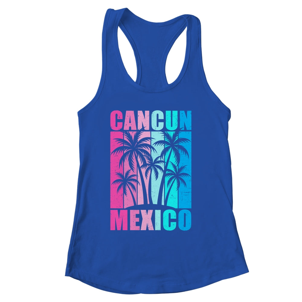 Retro Tropical Sunset Cancun Beach Mexico Summer Vibes Shirt & Tank Top | siriusteestore
