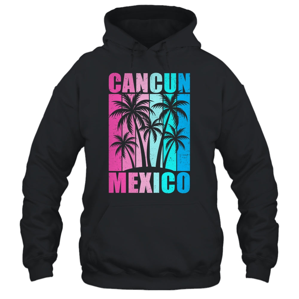 Retro Tropical Sunset Cancun Beach Mexico Summer Vibes Shirt & Tank Top | siriusteestore