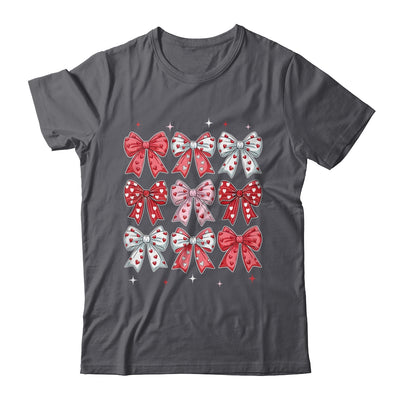 Retro Valentine's Day Heart Coquette Bow Women Kids Girl Shirt & Tank Top | siriusteestore