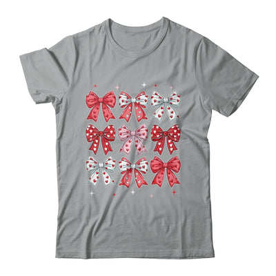 Retro Valentine's Day Heart Coquette Bow Women Kids Girl Shirt & Tank Top | siriusteestore
