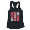 Retro Valentine's Day Heart Coquette Bow Women Kids Girl Shirt & Tank Top | siriusteestore