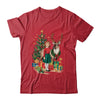 Retro Vintage Christmas 1950 1960 Girl Reindeer Xmas Tree Shirt & Sweatshirt | siriusteestore