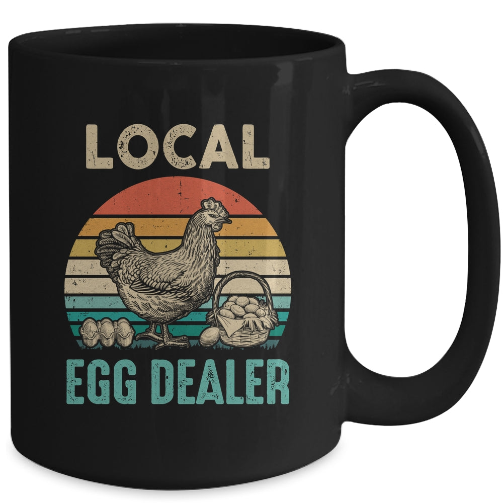 Retro Vintage Local Egg Dealer Farmer Chicken Egg Lover Mug | siriusteestore