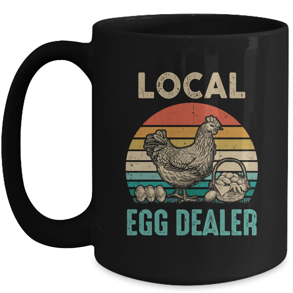 Retro Vintage Local Egg Dealer Farmer Chicken Egg Lover Mug | siriusteestore