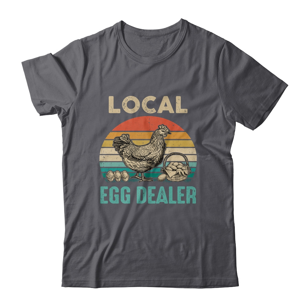 Retro Vintage Local Egg Dealer Farmer Chicken Egg Lover Shirt & Tank Top | siriusteestore