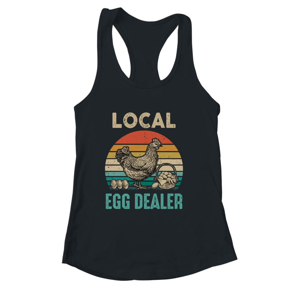 Retro Vintage Local Egg Dealer Farmer Chicken Egg Lover Shirt & Tank Top | siriusteestore