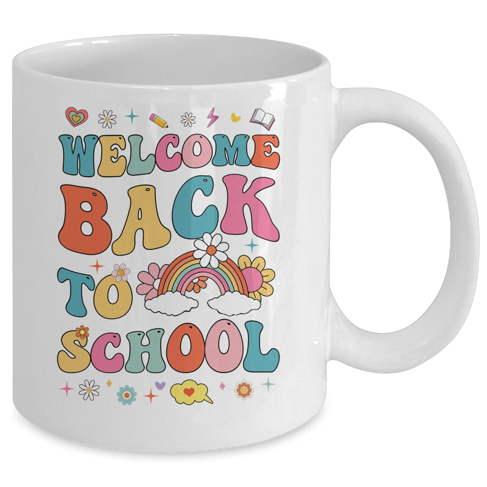 Retro Welcome Back To School Teacher Appreciation Boys Girls Mug | siriusteestore