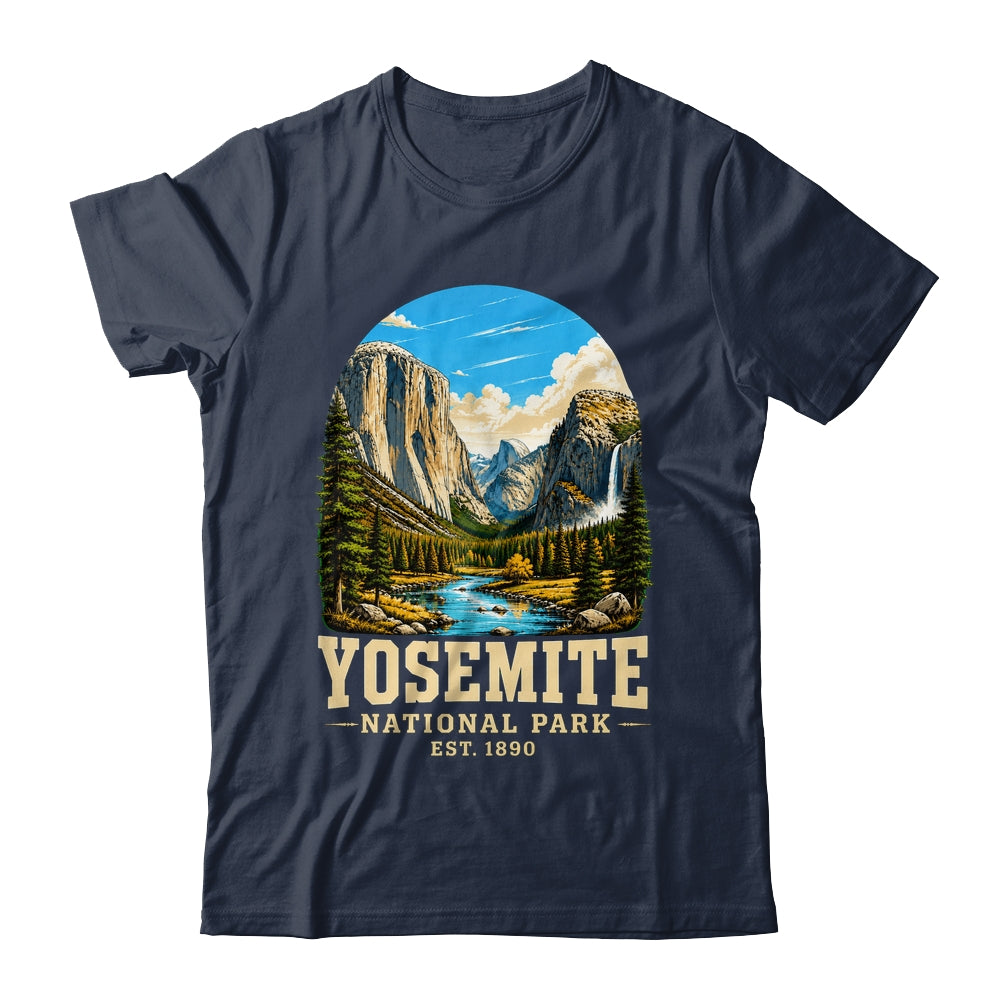 Retro Yosemite National Park USA Vintage Hiking California Shirt & Tank Top | siriusteestore