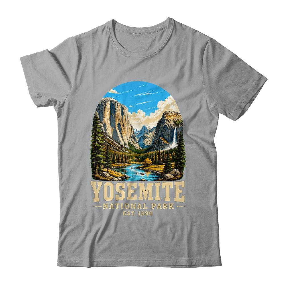 Retro Yosemite National Park USA Vintage Hiking California Shirt & Tank Top | siriusteestore