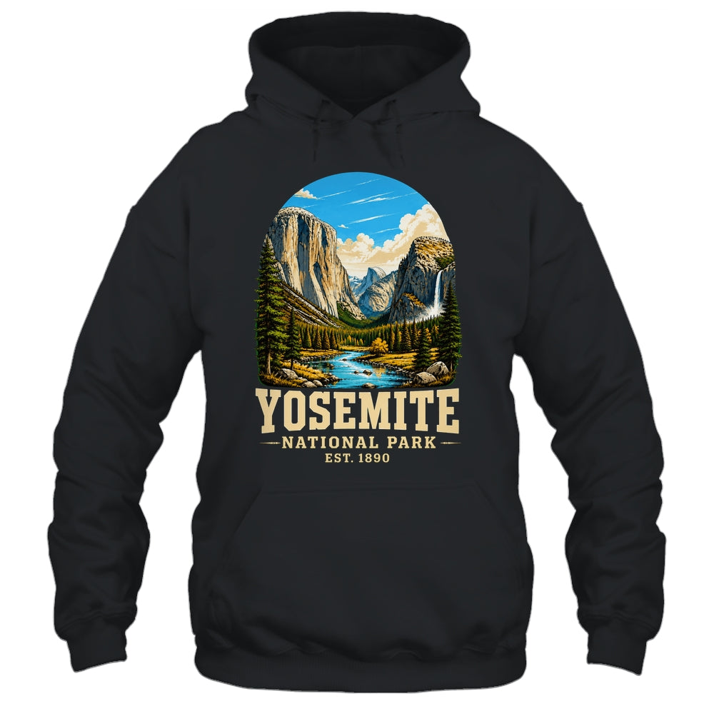 Retro Yosemite National Park USA Vintage Hiking California Shirt & Tank Top | siriusteestore