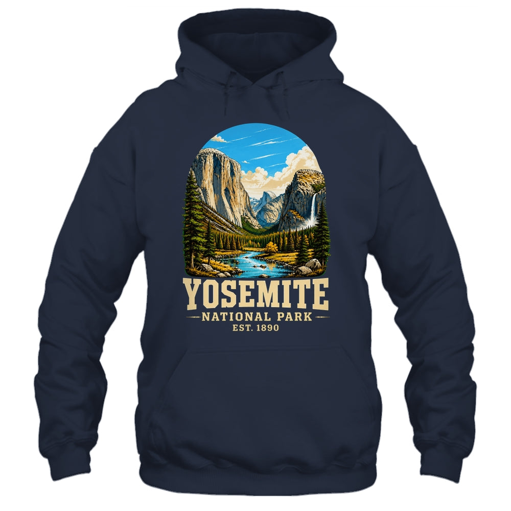 Retro Yosemite National Park USA Vintage Hiking California Shirt & Tank Top | siriusteestore