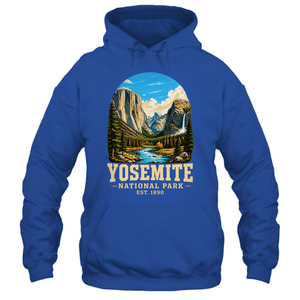 Retro Yosemite National Park USA Vintage Hiking California Shirt & Tank Top | siriusteestore