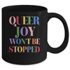 Retro You Cant Ban Queer Joy Floral Lesbian Trans LGBTQ Mug | siriusteestore