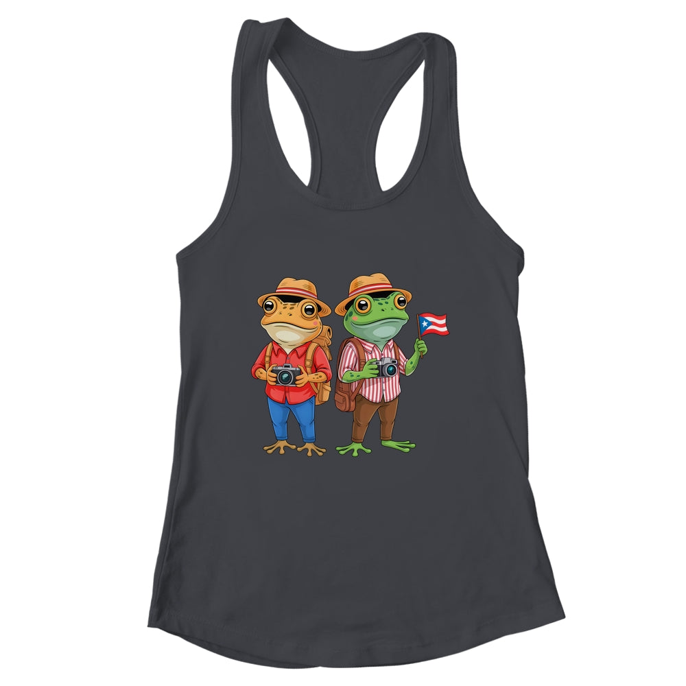 Rican Sapo Concho Coqui Frog Funny Puerto Rico Flag Shirt & Tank Top | siriusteestore