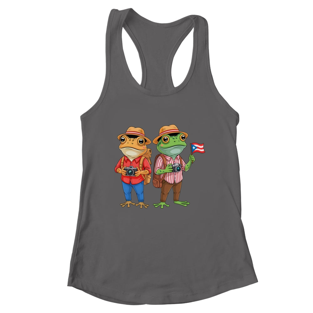 Rican Sapo Concho Coqui Frog Funny Puerto Rico Flag Shirt & Tank Top | siriusteestore