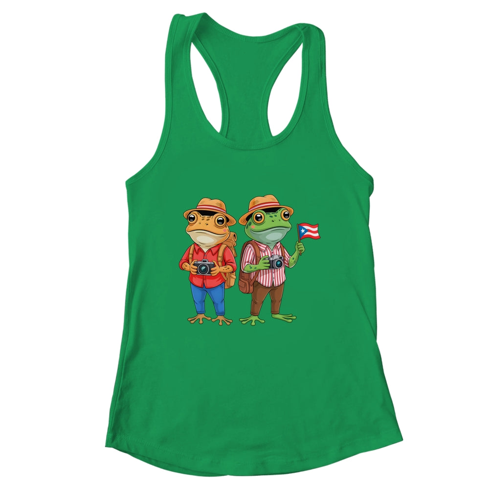 Rican Sapo Concho Coqui Frog Funny Puerto Rico Flag Shirt & Tank Top | siriusteestore