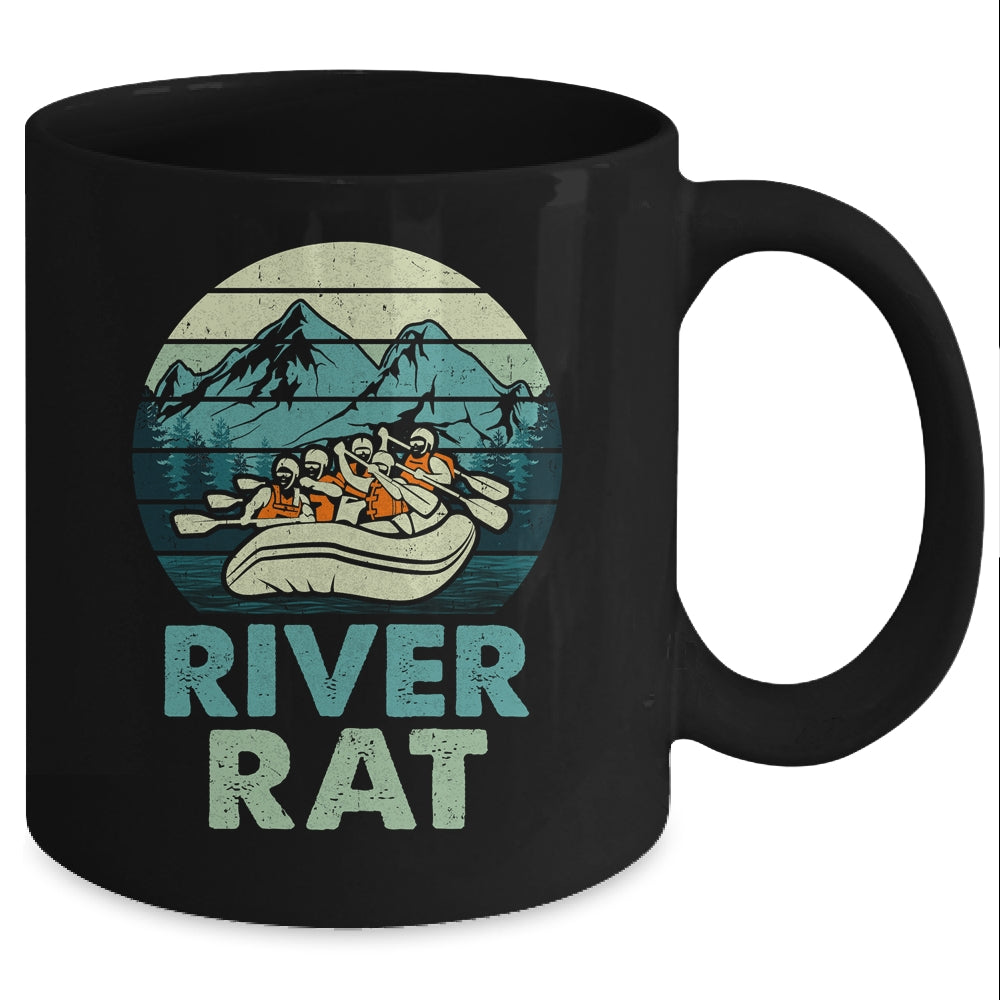 River Rat Rafting Vintage Design For Men Women Mug | siriusteestore