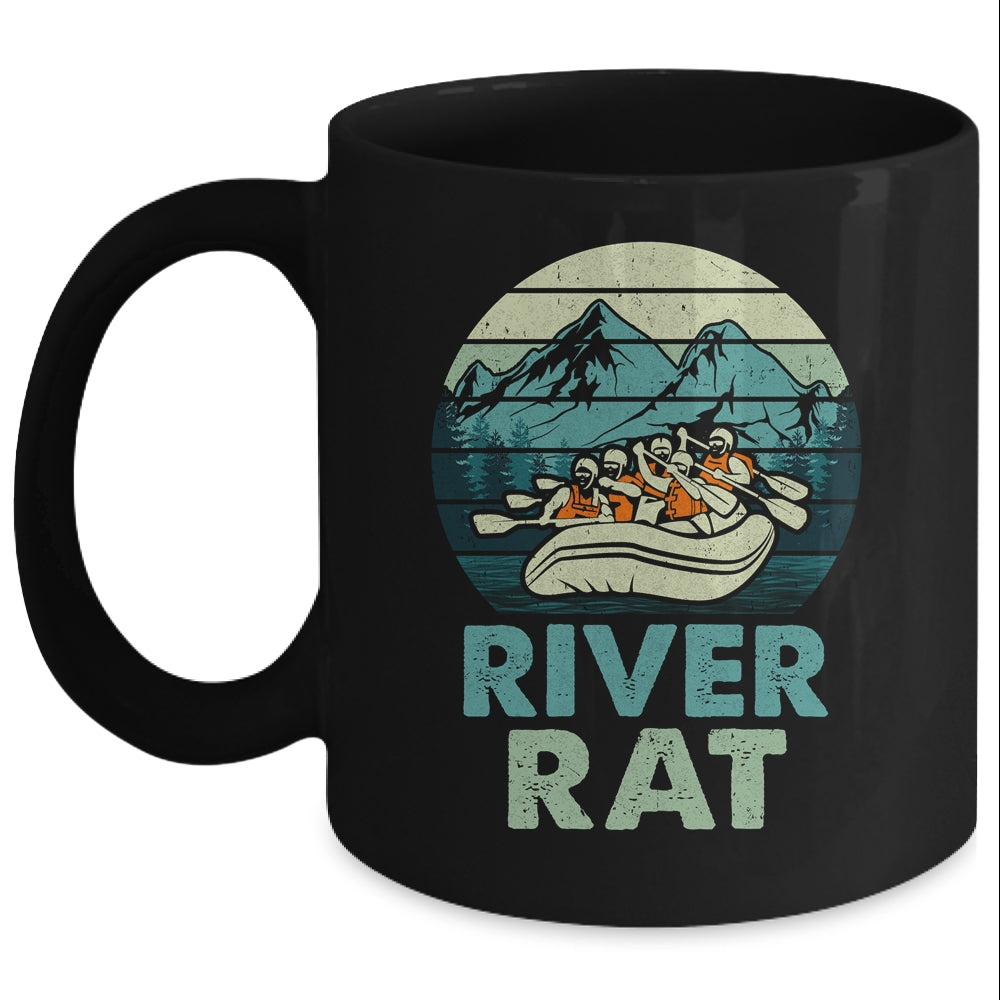 River Rat Rafting Vintage Design For Men Women Mug | siriusteestore