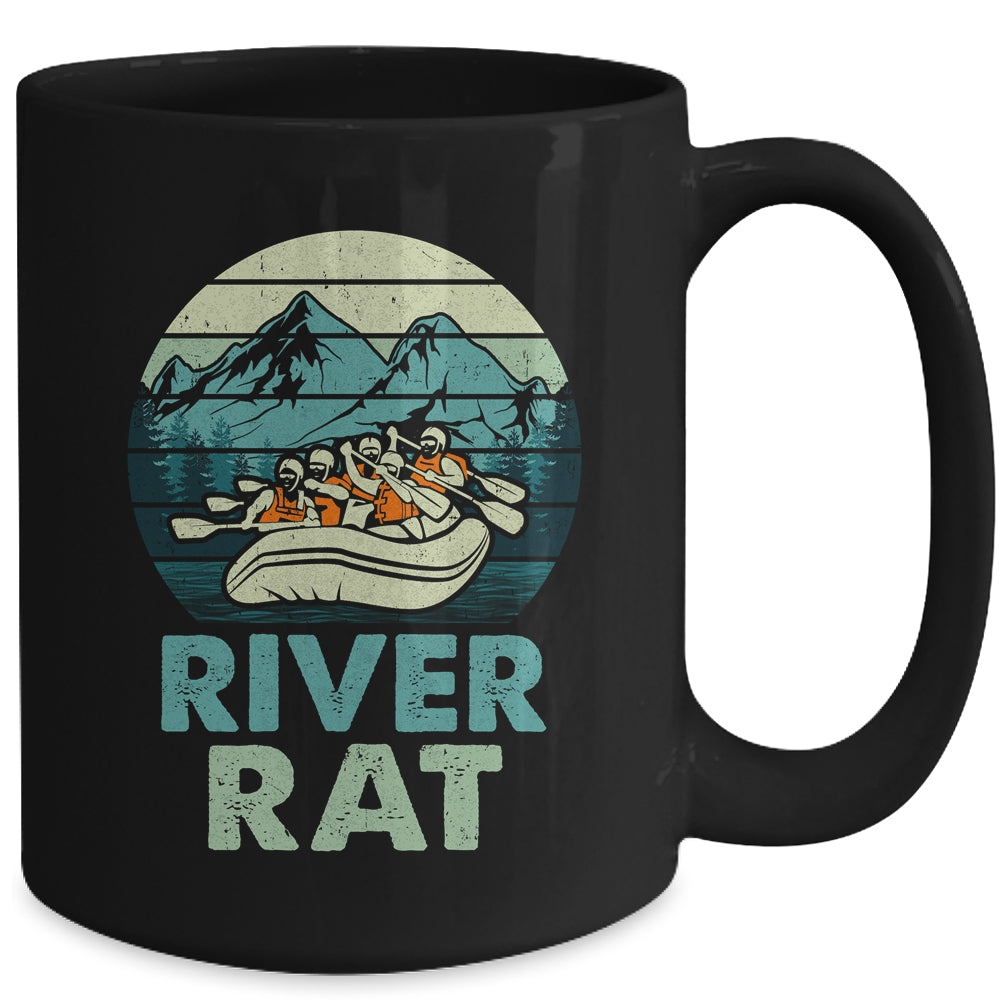 River Rat Rafting Vintage Design For Men Women Mug | siriusteestore