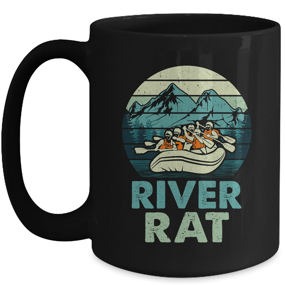 River Rat Rafting Vintage Design For Men Women Mug | siriusteestore