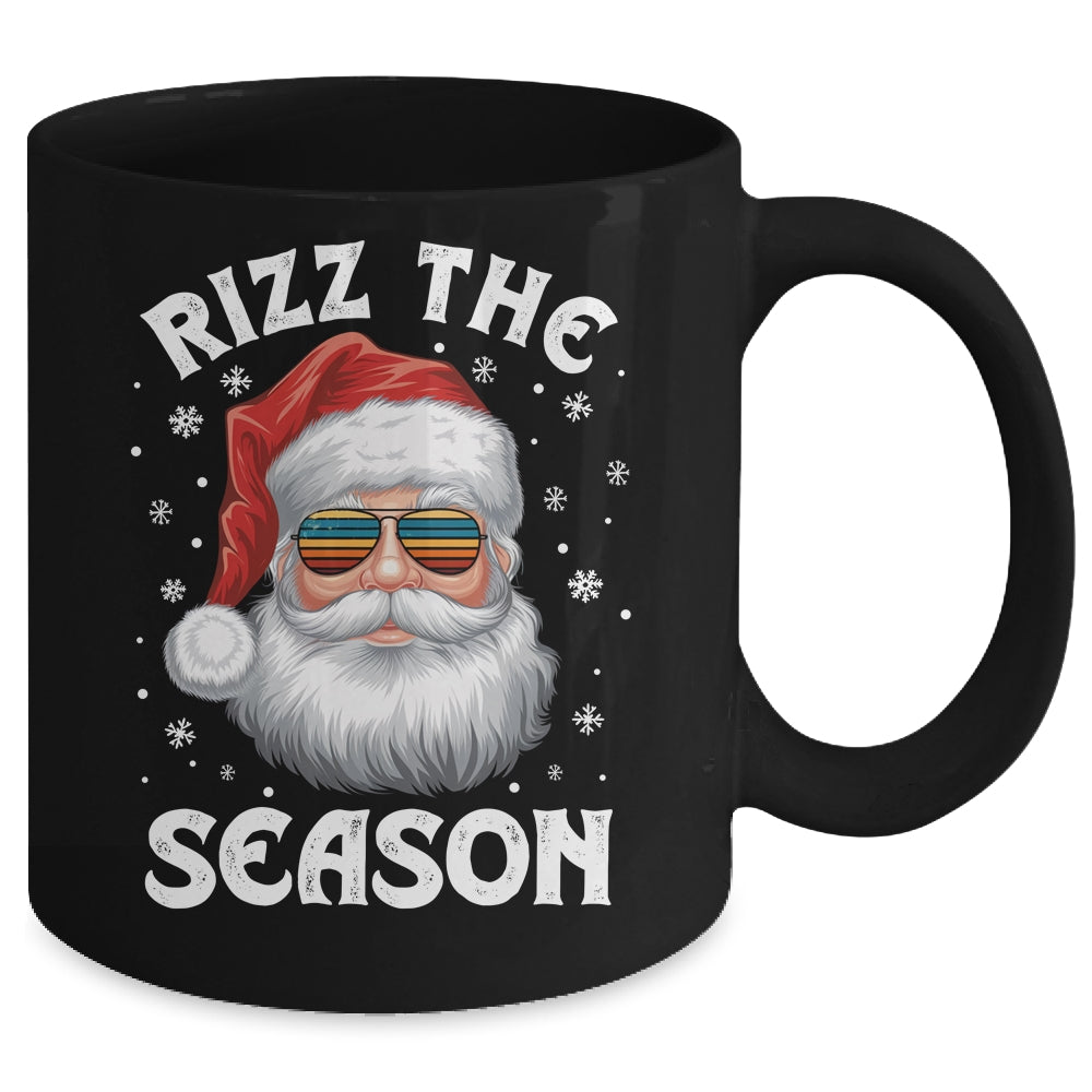 Rizz The Season Funny Christmas Santa Claus Rizzler Holiday Mug | siriusteestore