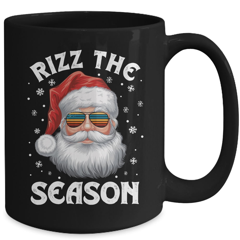 Rizz The Season Funny Christmas Santa Claus Rizzler Holiday Mug | siriusteestore