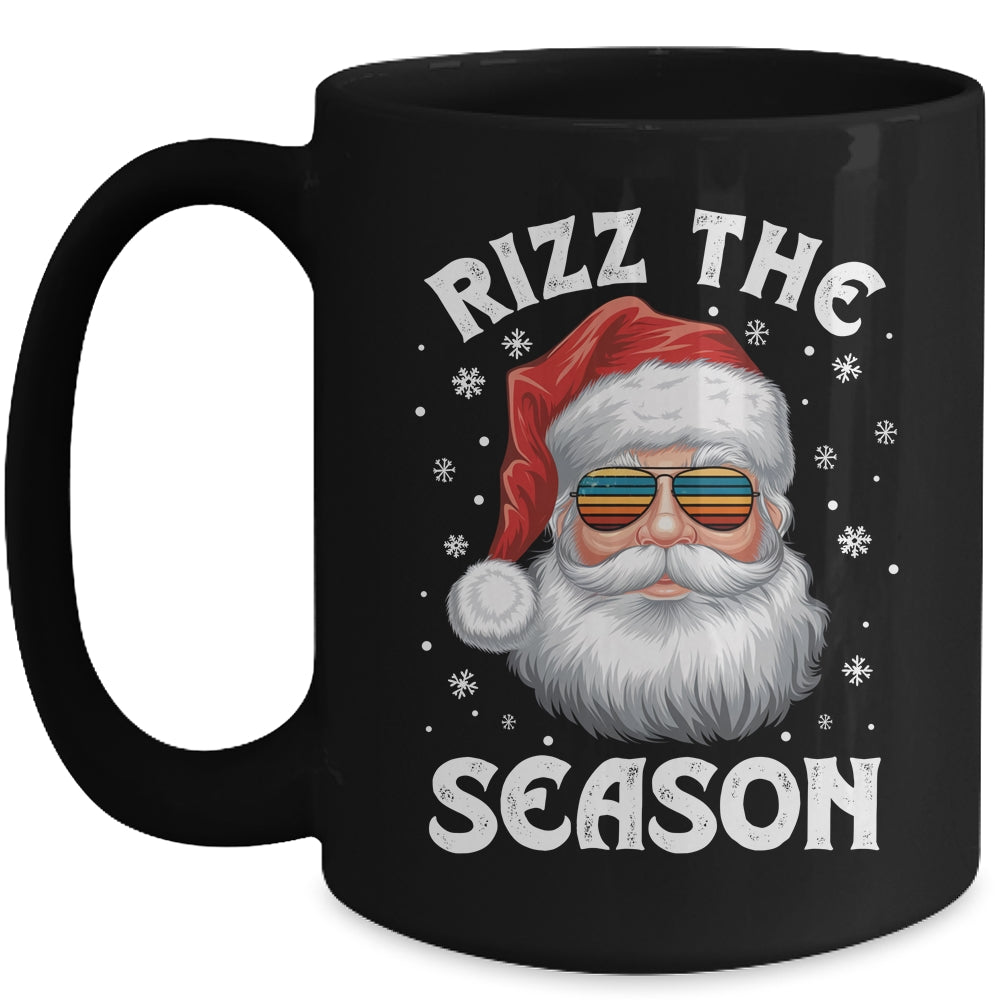 Rizz The Season Funny Christmas Santa Claus Rizzler Holiday Mug | siriusteestore