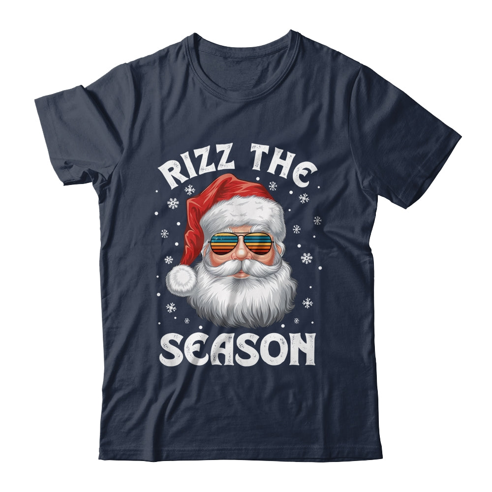 Rizz The Season Funny Christmas Santa Claus Rizzler Holiday Shirt & Sweatshirt | siriusteestore