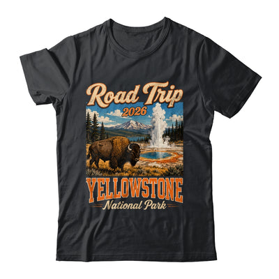 Road Trip 2026 Yellowstone National Park Bison Men Women Shirt & Tank Top | siriusteestore