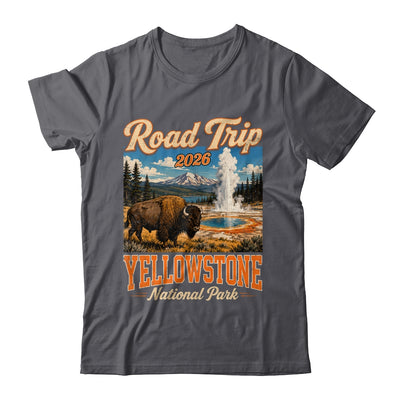 Road Trip 2026 Yellowstone National Park Bison Men Women Shirt & Tank Top | siriusteestore