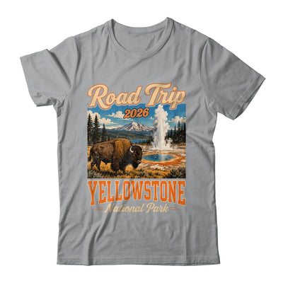 Road Trip 2026 Yellowstone National Park Bison Men Women Shirt & Tank Top | siriusteestore