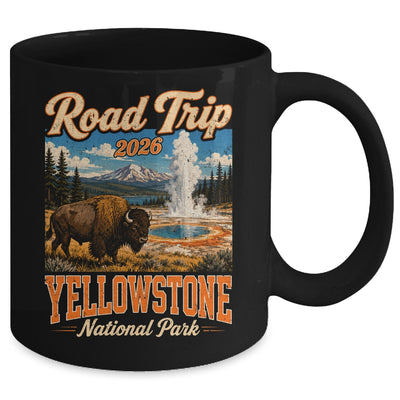 Road Trip 2026 Yellowstone National Park Bison Men Women Mug | siriusteestore