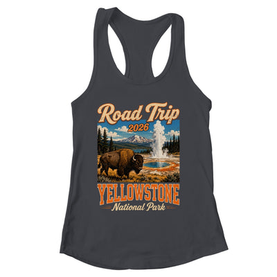 Road Trip 2026 Yellowstone National Park Bison Men Women Shirt & Tank Top | siriusteestore