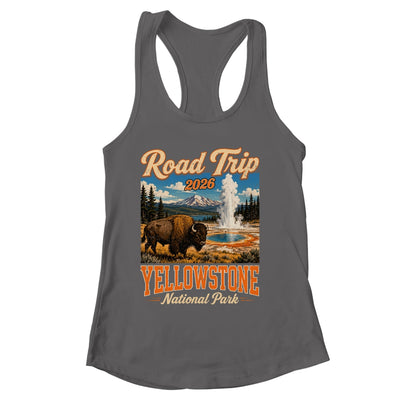 Road Trip 2026 Yellowstone National Park Bison Men Women Shirt & Tank Top | siriusteestore