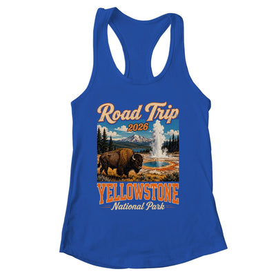 Road Trip 2026 Yellowstone National Park Bison Men Women Shirt & Tank Top | siriusteestore