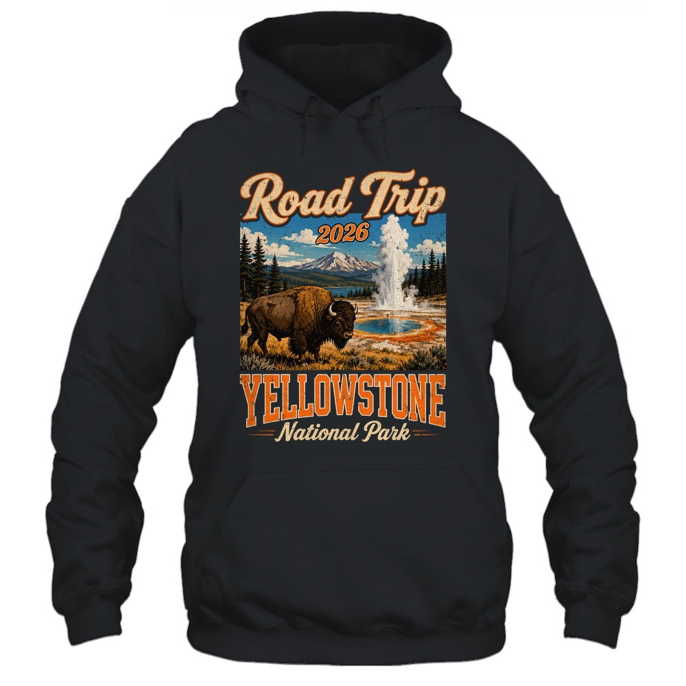 Road Trip 2026 Yellowstone National Park Bison Men Women Shirt & Tank Top | siriusteestore