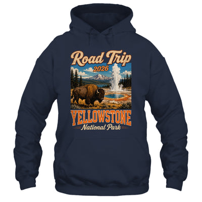 Road Trip 2026 Yellowstone National Park Bison Men Women Shirt & Tank Top | siriusteestore