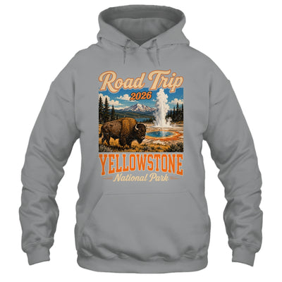 Road Trip 2026 Yellowstone National Park Bison Men Women Shirt & Tank Top | siriusteestore