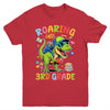 Roaring Into 3rd Grade Back To School Boys T-Rex Dinosaur Youth Shirt | siriusteestore