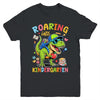 Roaring Into Kindergarten Back To School Boys T-Rex Dinosaur Youth Shirt | siriusteestore