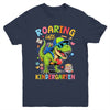 Roaring Into Kindergarten Back To School Boys T-Rex Dinosaur Youth Shirt | siriusteestore
