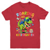 Roaring Into Kindergarten Back To School Boys T-Rex Dinosaur Youth Shirt | siriusteestore