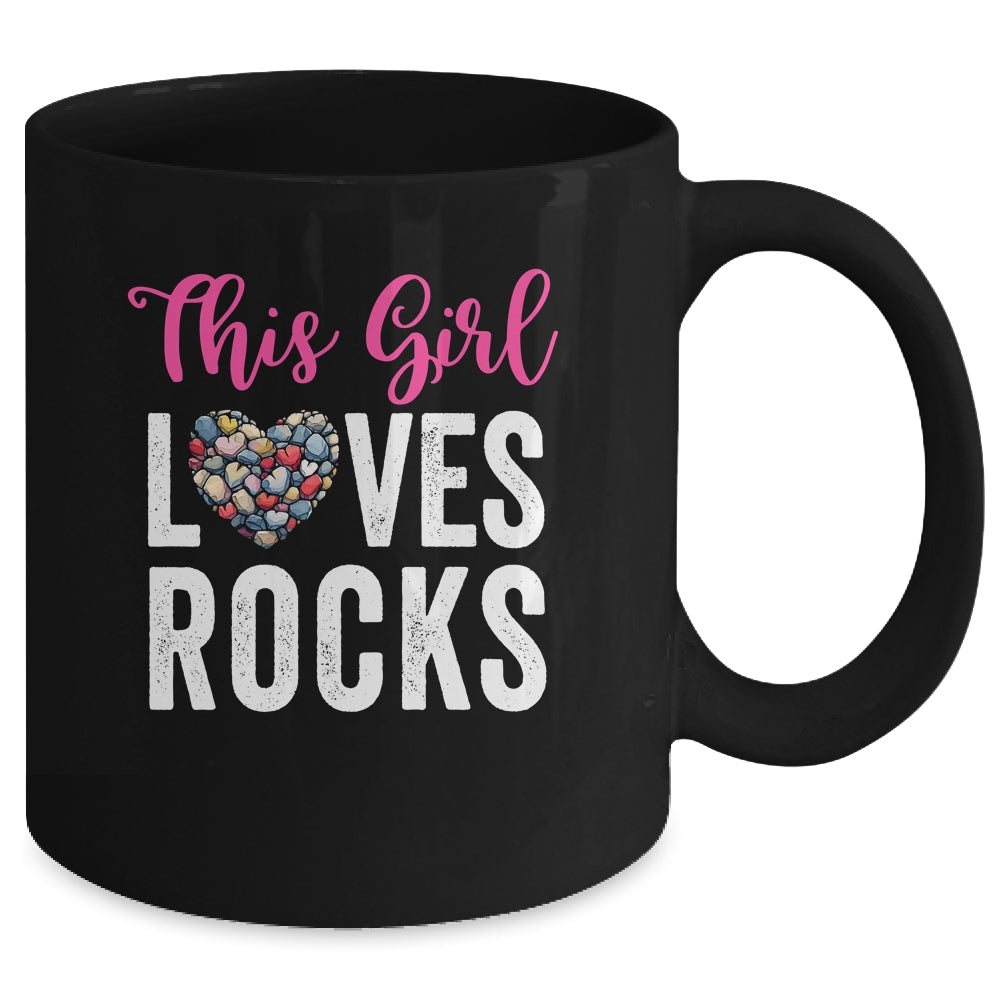 Rock Collector Hunting Girl Women Stones Geology Rockhound Mug | siriusteestore