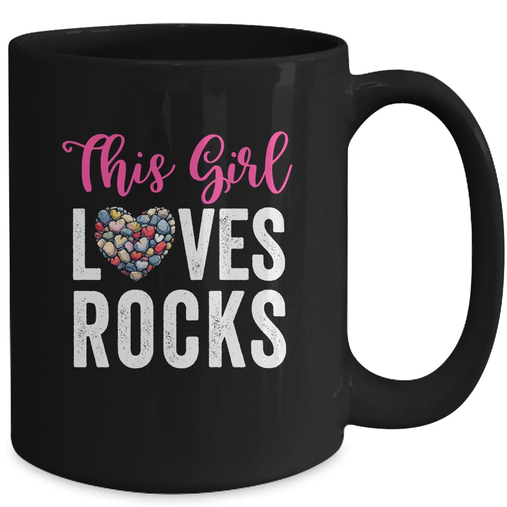 Rock Collector Hunting Girl Women Stones Geology Rockhound Mug | siriusteestore