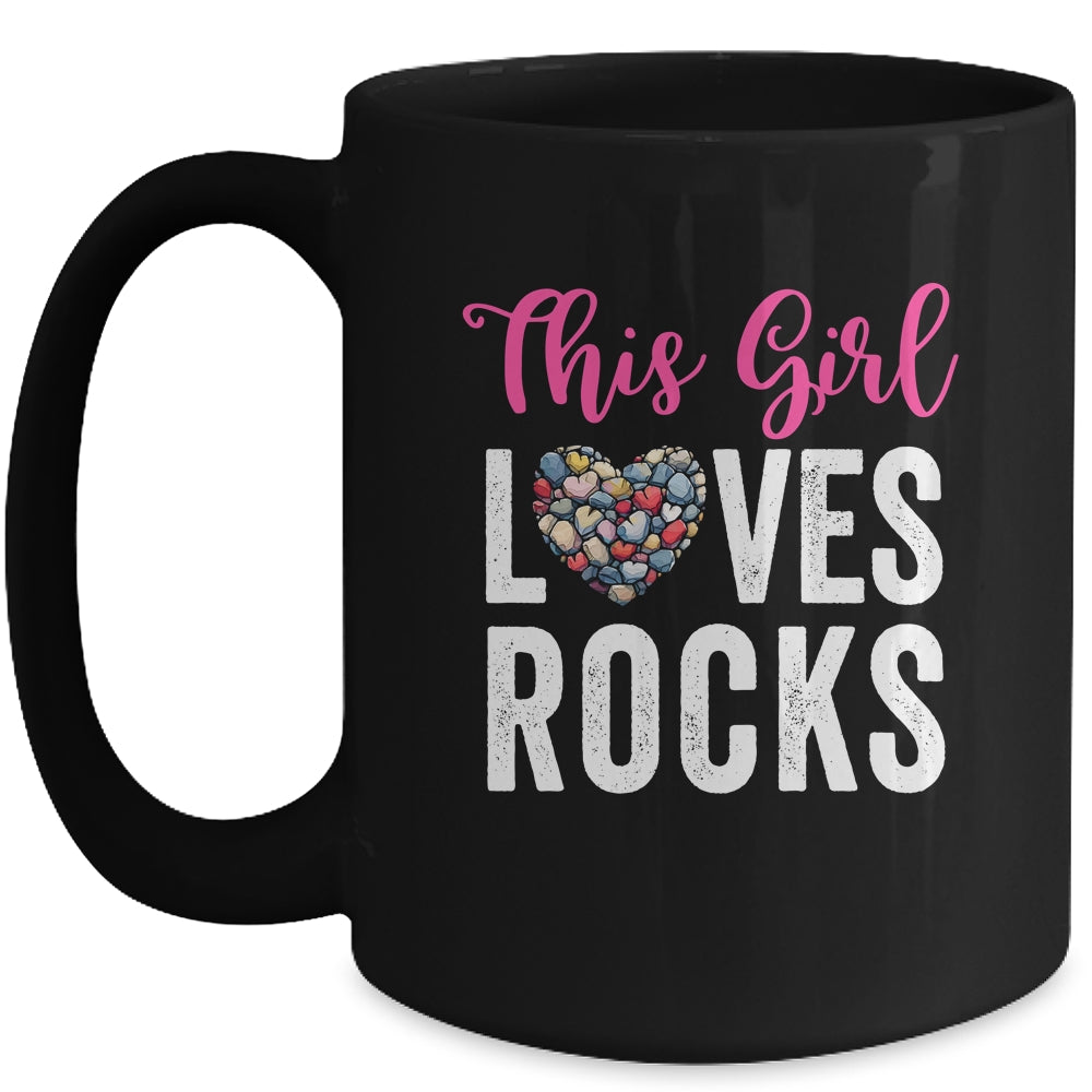 Rock Collector Hunting Girl Women Stones Geology Rockhound Mug | siriusteestore