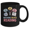 Rock Paper Scissors Nothing Beats Reading Funny Book Lover Mug | siriusteestore