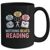 Rock Paper Scissors Nothing Beats Reading Funny Book Lover Mug | siriusteestore