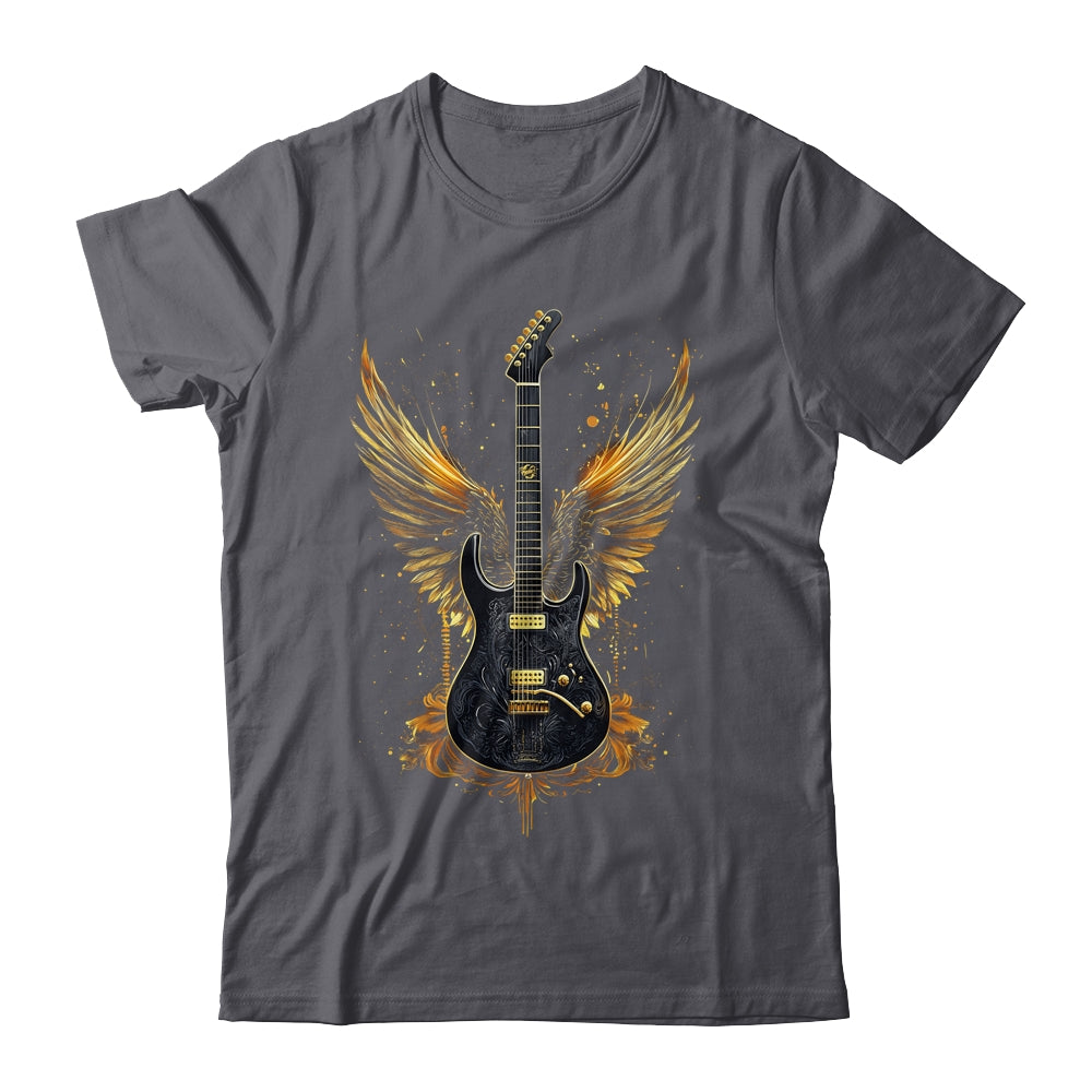 Rock & Roll Guitar With Wings Vintage Retro 80s Music Shirt & Hoodie | siriusteestore